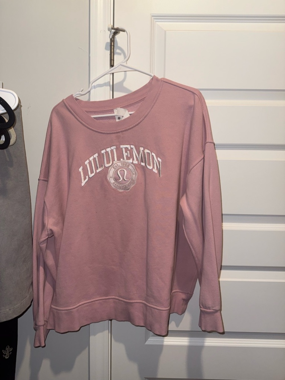 lululemon athletica Dusty Rose Logo Crewneck Sweatshirt